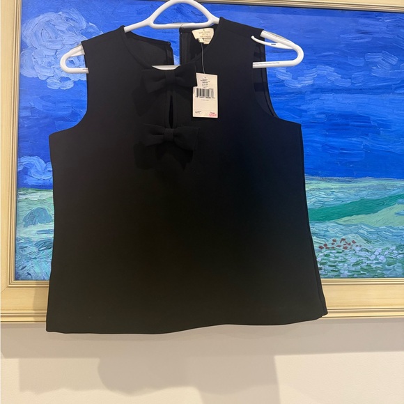 Kate Spade Black Shell Top With Bows - Picture 5 of 7